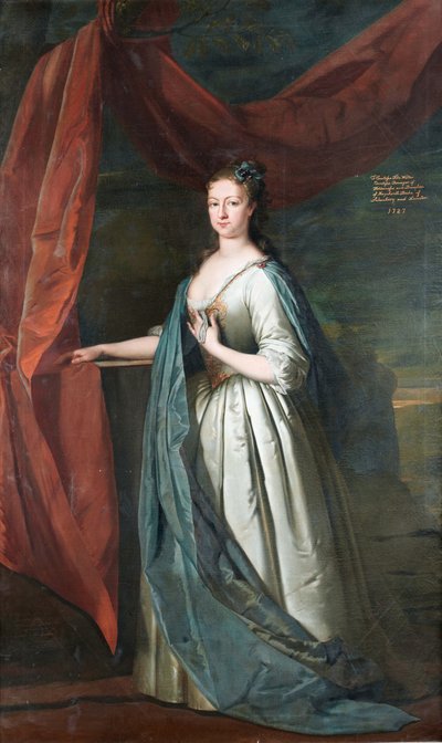 Frederica, Countess FitzWalter by Circle of Joseph Highmore